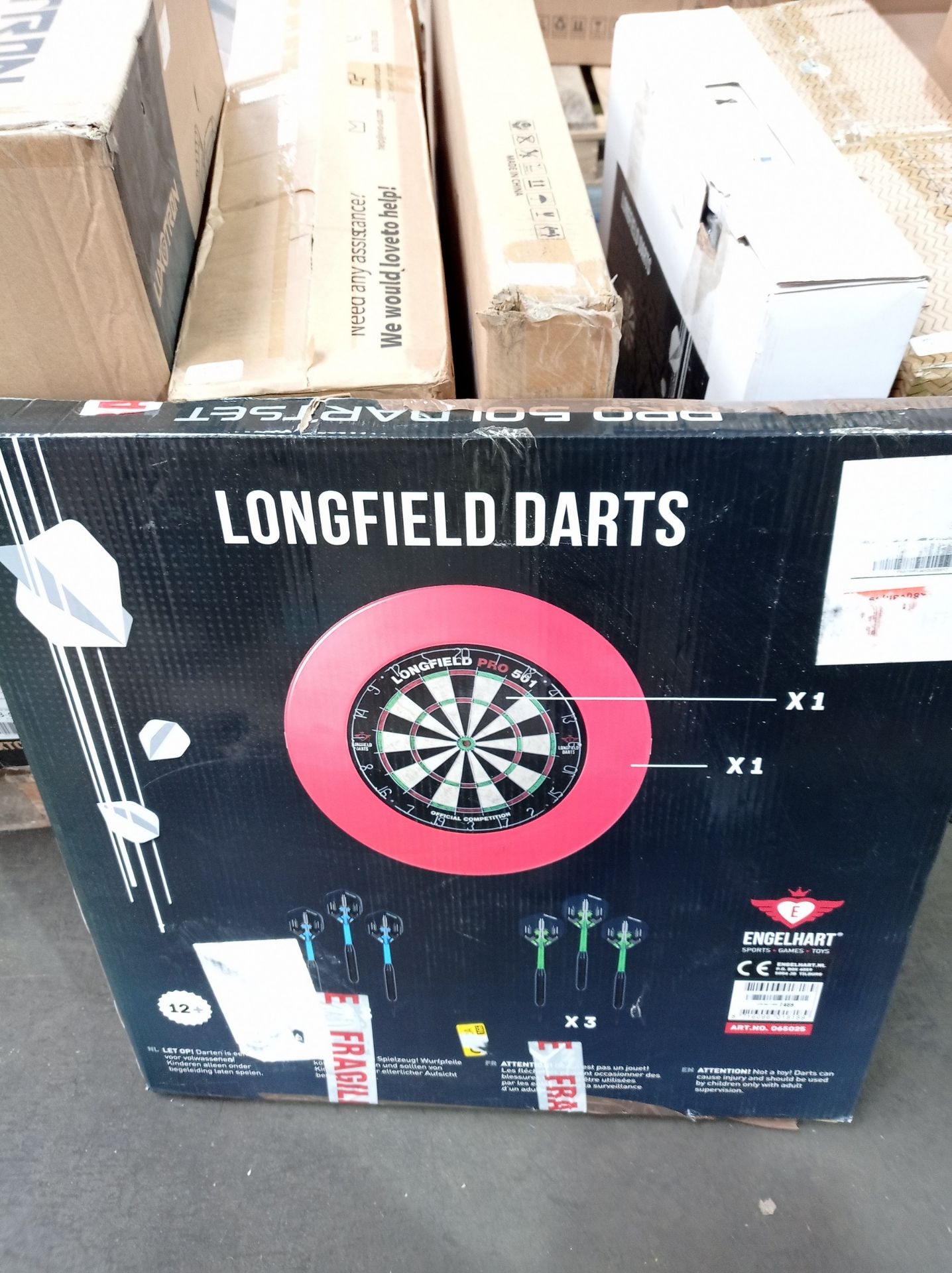 RRP £83.67 Engelhart - Complet Darboard set : Sisal Dartboard - Image 2 of 2