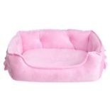 RRP £23.73 pawstrip Pink Dog Bed Princess Puppy Bed for Small