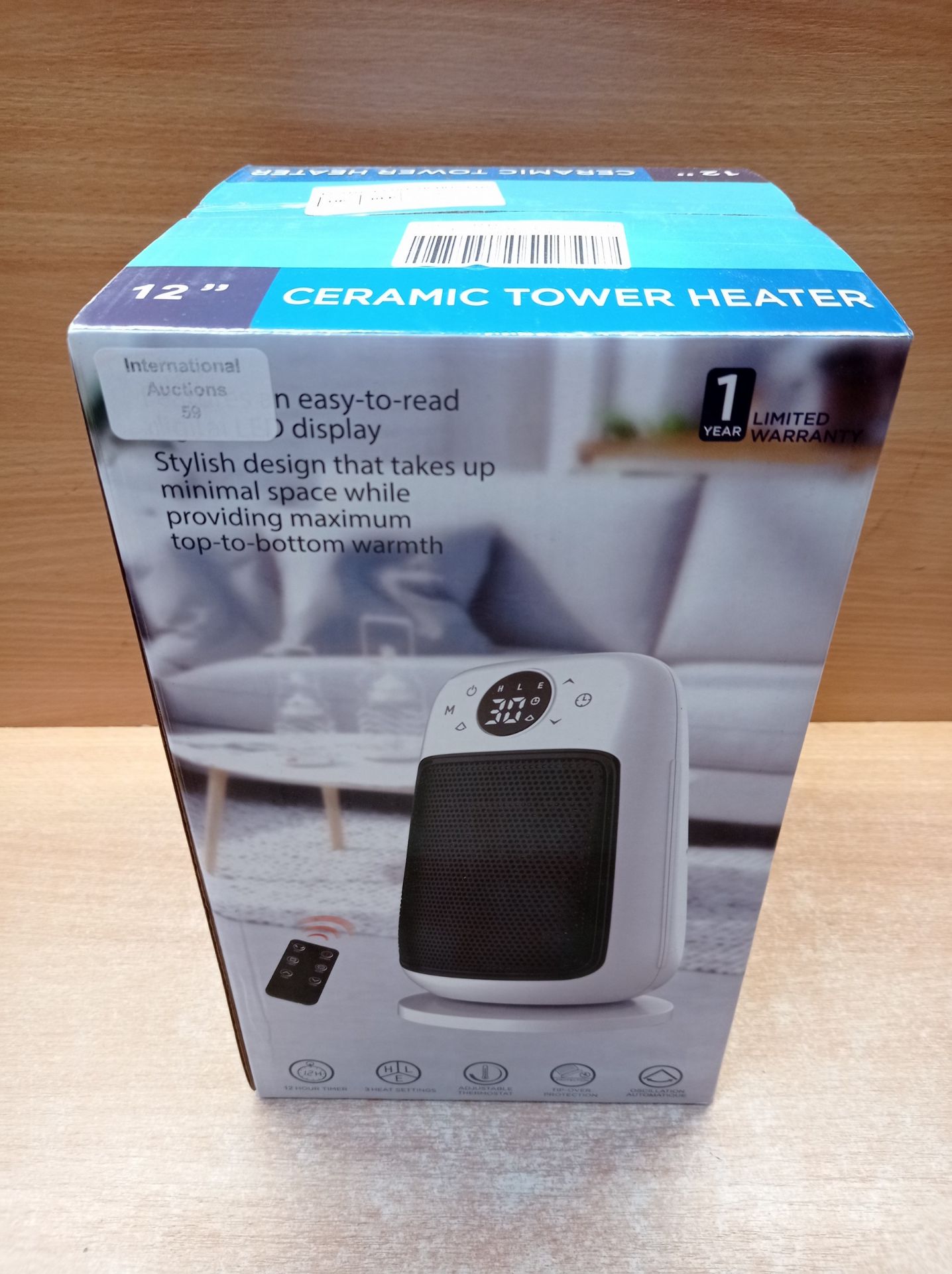 RRP £52.50 AIUOKYA Electric Space Heater with Fan - Image 2 of 2