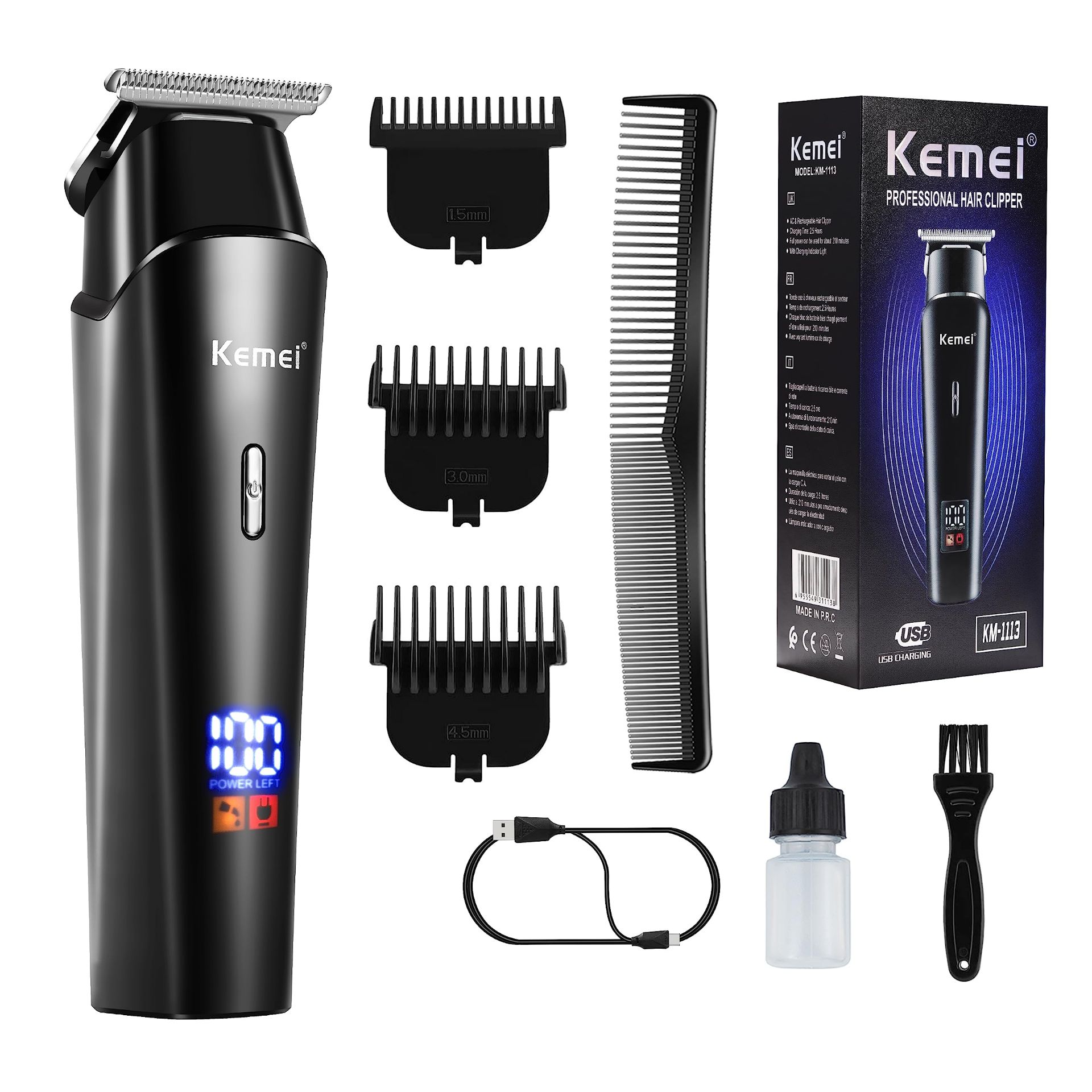 RRP £22.70 KEMEI Professional Hair Clippers