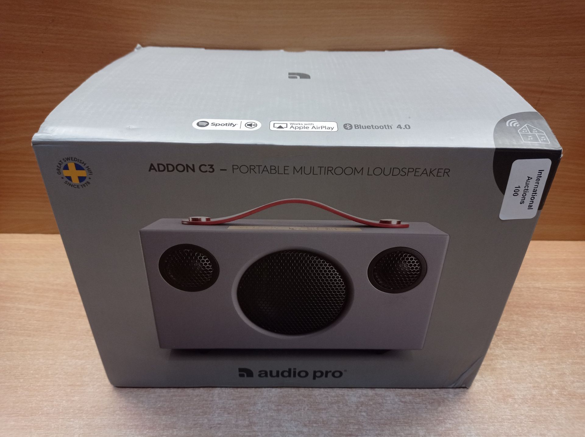 RRP £131.29 Audio Pro Addon C3 Portable Multiroom Speaker - Grey - Image 2 of 2