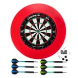 RRP £83.67 Engelhart - Complet Darboard set : Sisal Dartboard