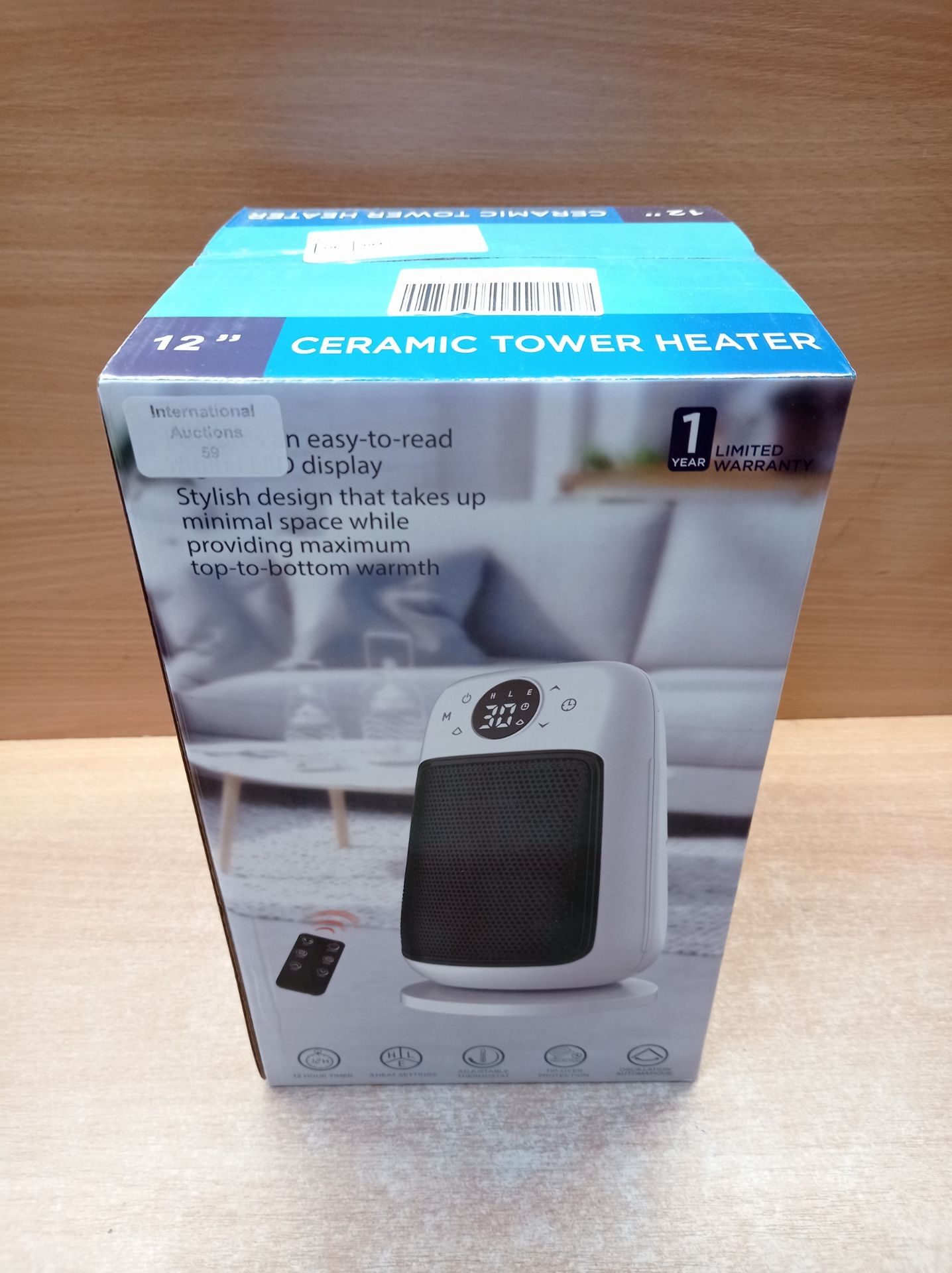 RRP £52.50 AIUOKYA Electric Space Heater with Fan - Image 2 of 2