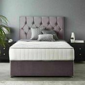 RRP £311.54 GHOST BEDS GREY OR BLACK SUEDE MEMORY FOAM DIVAN BED