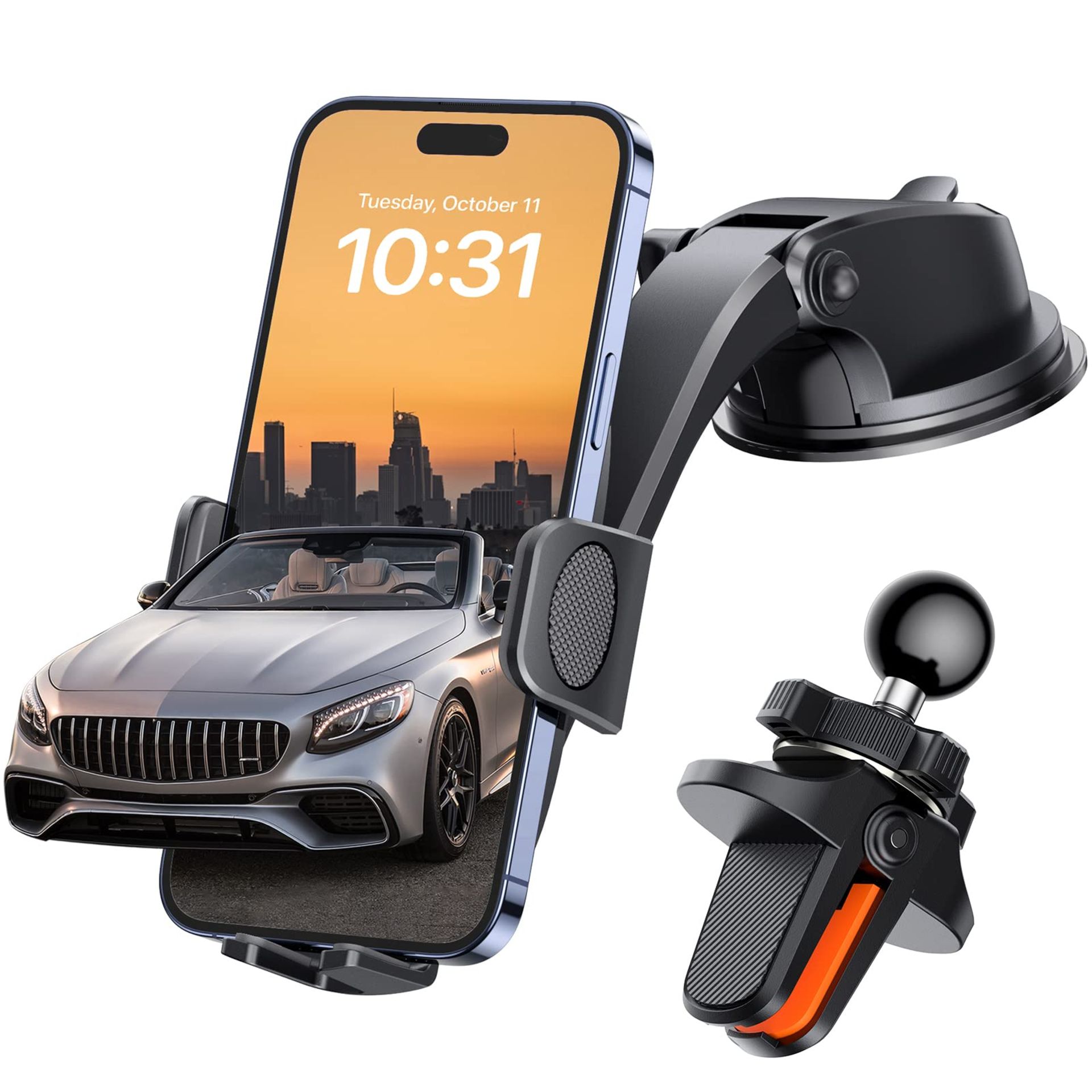 RRP £22.77 Zethors Car Phone Holder Dashboard Mount