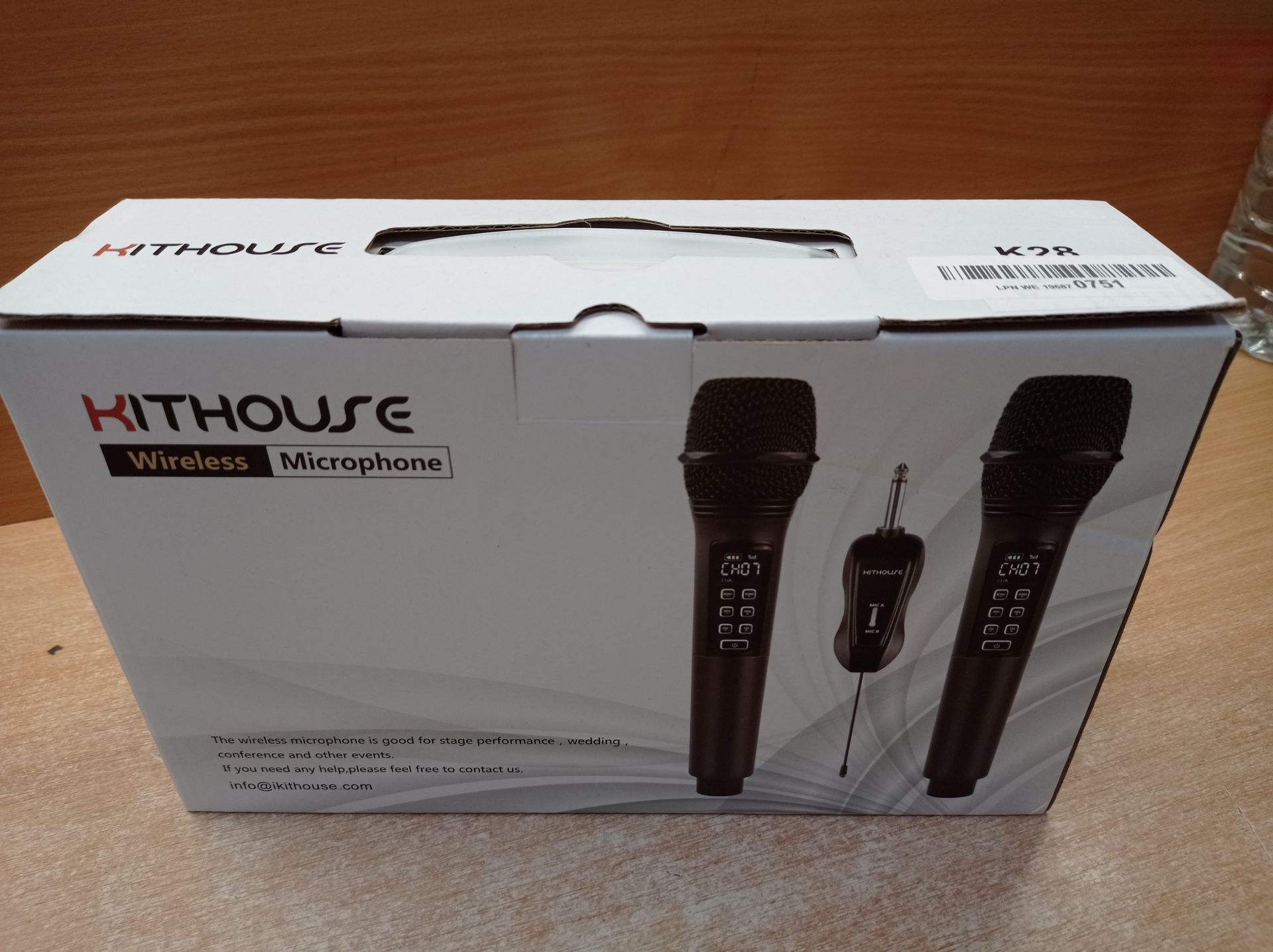 RRP £52.50 Kithouse Wireless Microphone Rechargeable Dual Microphones - Image 2 of 2