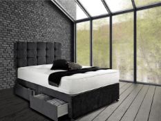 RRP £319.65 GHOST BEDS Capri Plush Divan Bed Set with 10" Orthopaedic