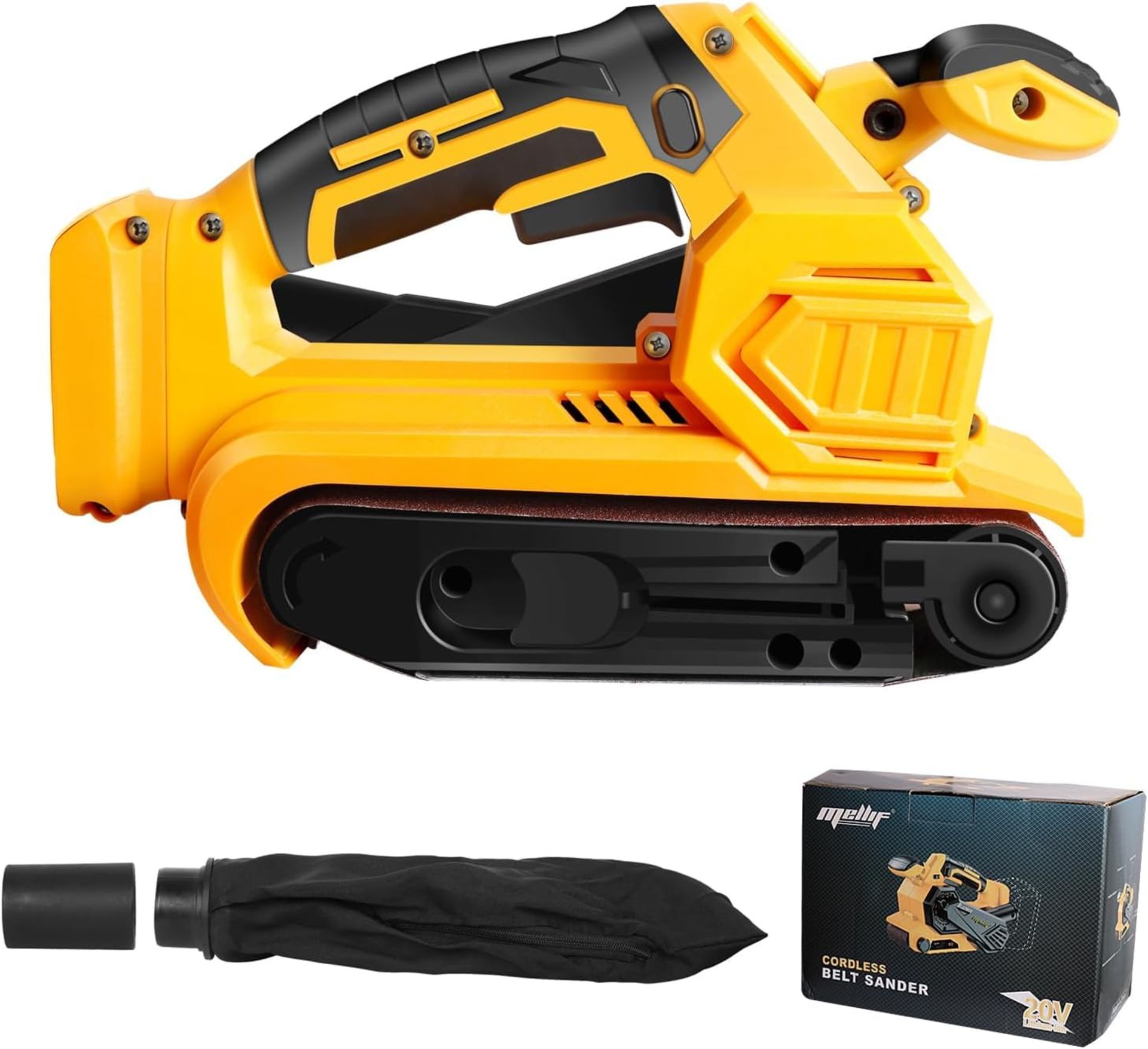 RRP £108.15 Mellif Cordless Belt Sander for Dewalt 20V Max Battery