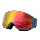 RRP £22.51 OUTDOORSPARTA Kids Ski Goggles (blue frame, coated red lens)