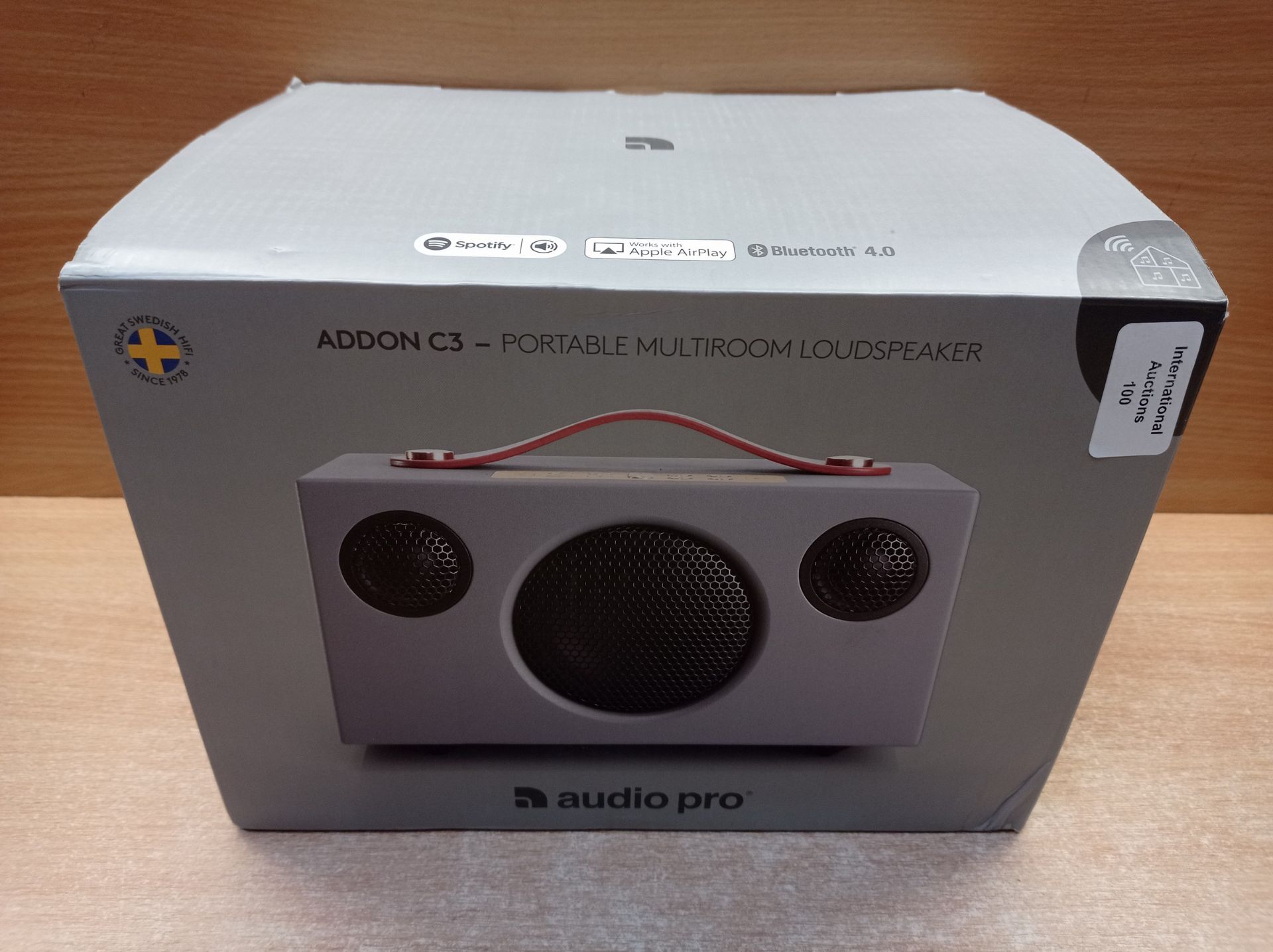 RRP £131.29 Audio Pro Addon C3 Portable Multiroom Speaker - Grey - Image 2 of 2