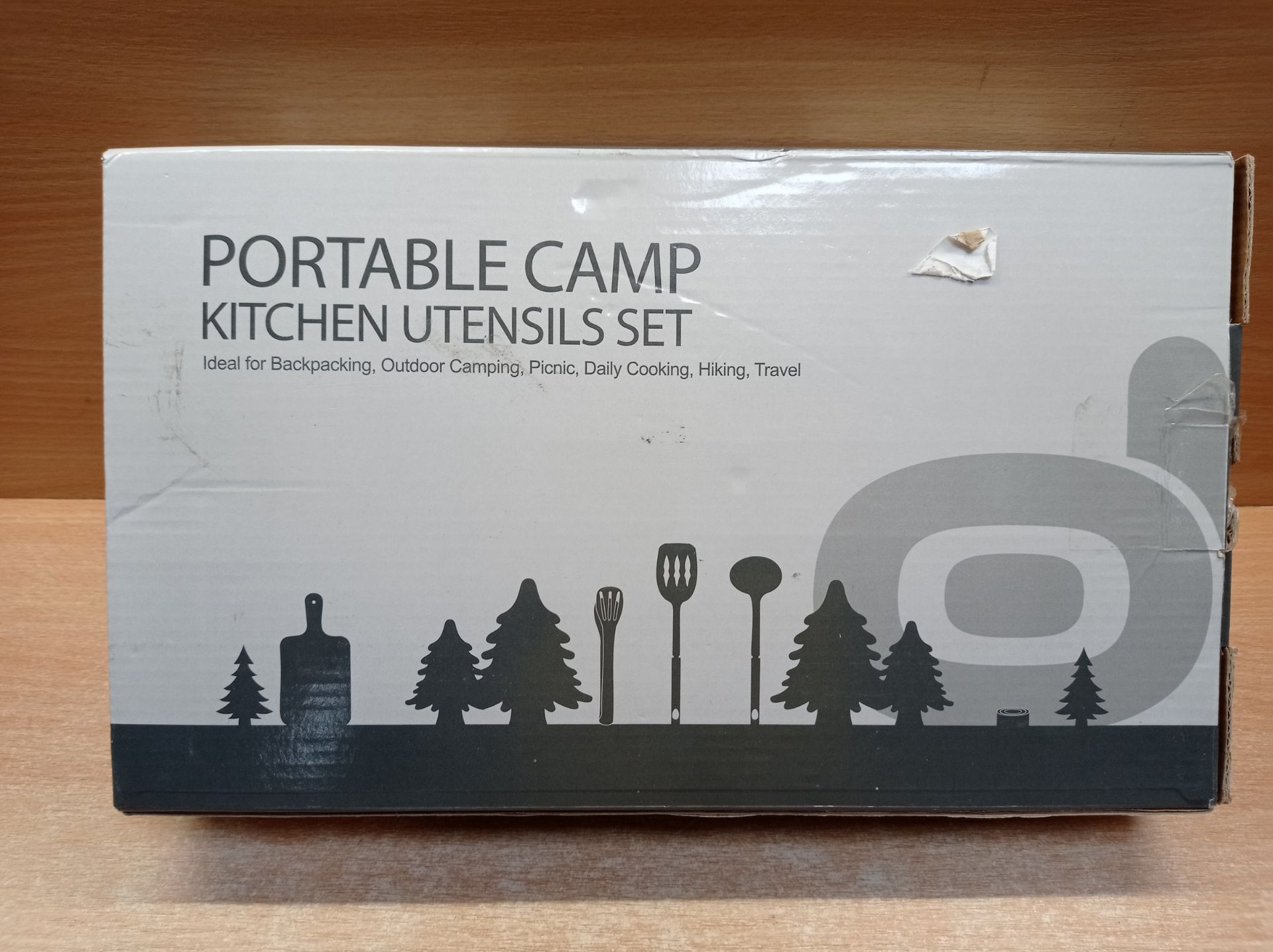 RRP £29.67 Odoland Camping Kitchen Utensil Organizer Travel Set with Tongs - Image 2 of 2