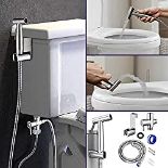 RRP £26.25 Handheld Bidet Toilet Sprayer Jet Kit Stainless Steel