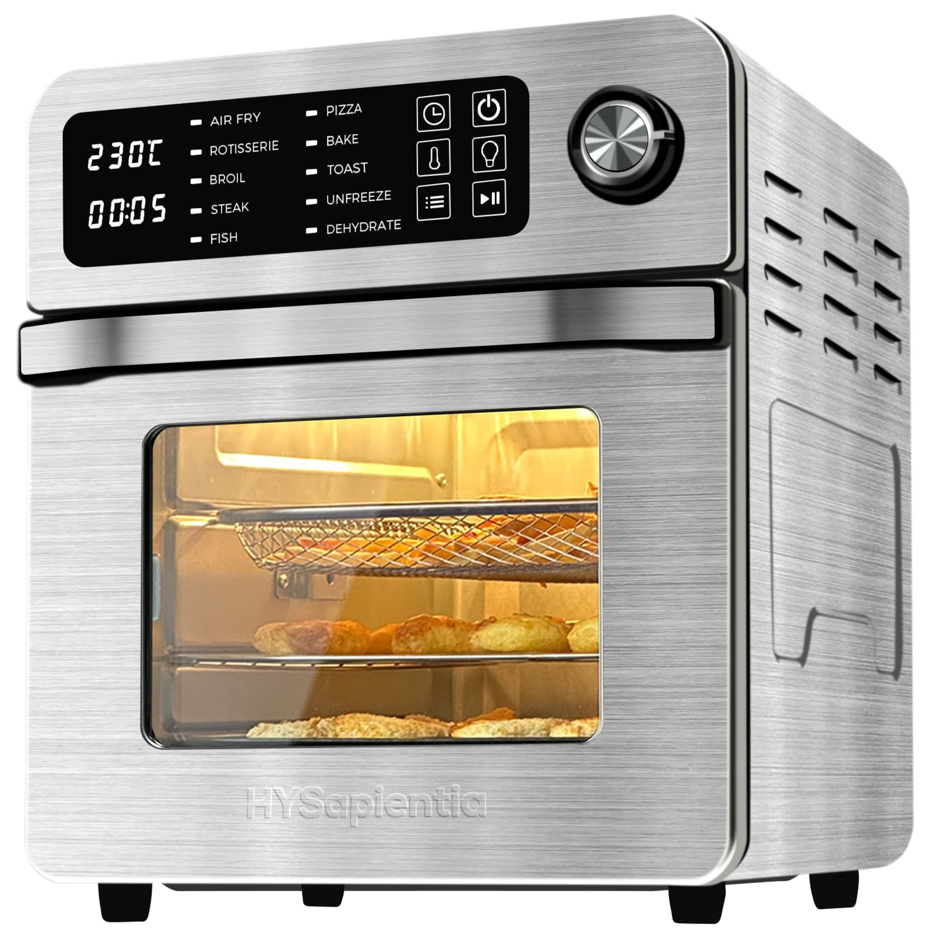 RRP £155.25 HYSapientia Large Air Fryers Oven 15L With Rotisserie