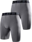 RRP £24.19 LAFROI Men's 2-Pack Quick Dry Cool Compression Fit