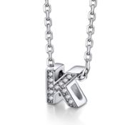 RRP £20.55 Shining Letter F Pendant Necklace Initial Woman Neck
