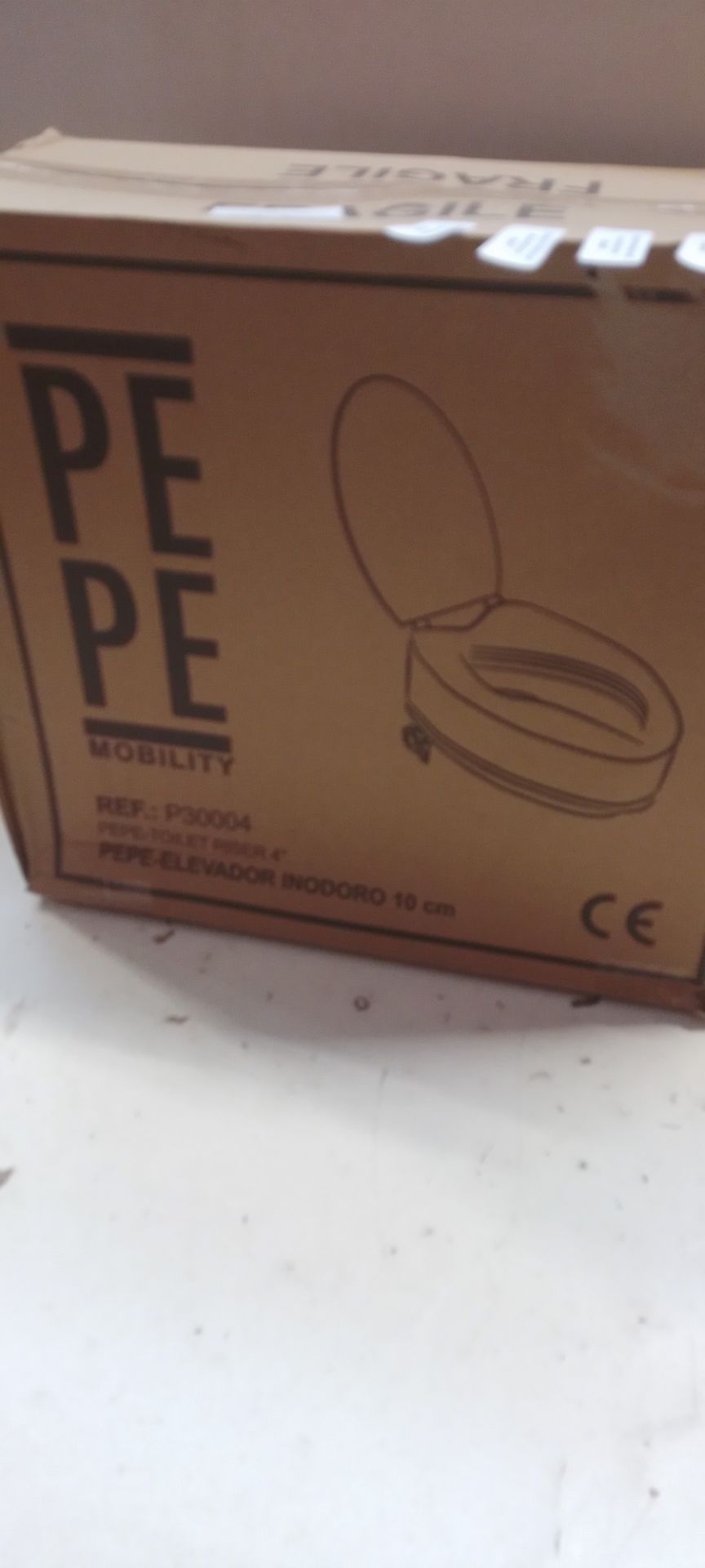 RRP £44.65 Pepe - Raised Toilet Seat with Lid 4 Inches - Image 2 of 2