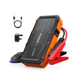 RRP £45.65 AstroAI S8 Car Battery Booster Jump Starter Power Pack