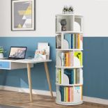 RRP £182.65 tonchean 360 Rotating Bookshelf Bookcase 5 Tiers