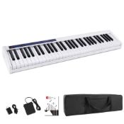 RRP £26.03 Vangoa Portable Piano Keyboard 61 Keys Rechargeable