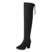 RRP £46.05 DREAM PAIRS Highleg Women's Thigh High Over The Knee