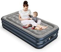 RRP £68.31 iDOO Single Inflatable Air bed with Built-in Pump