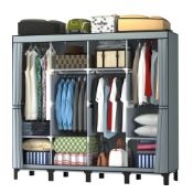 RRP £61.40 LOEFME Canvas Wardrobe