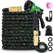 RRP £28.13 Expandable Garden Hose Pipe100Ft with 8 Function Gun