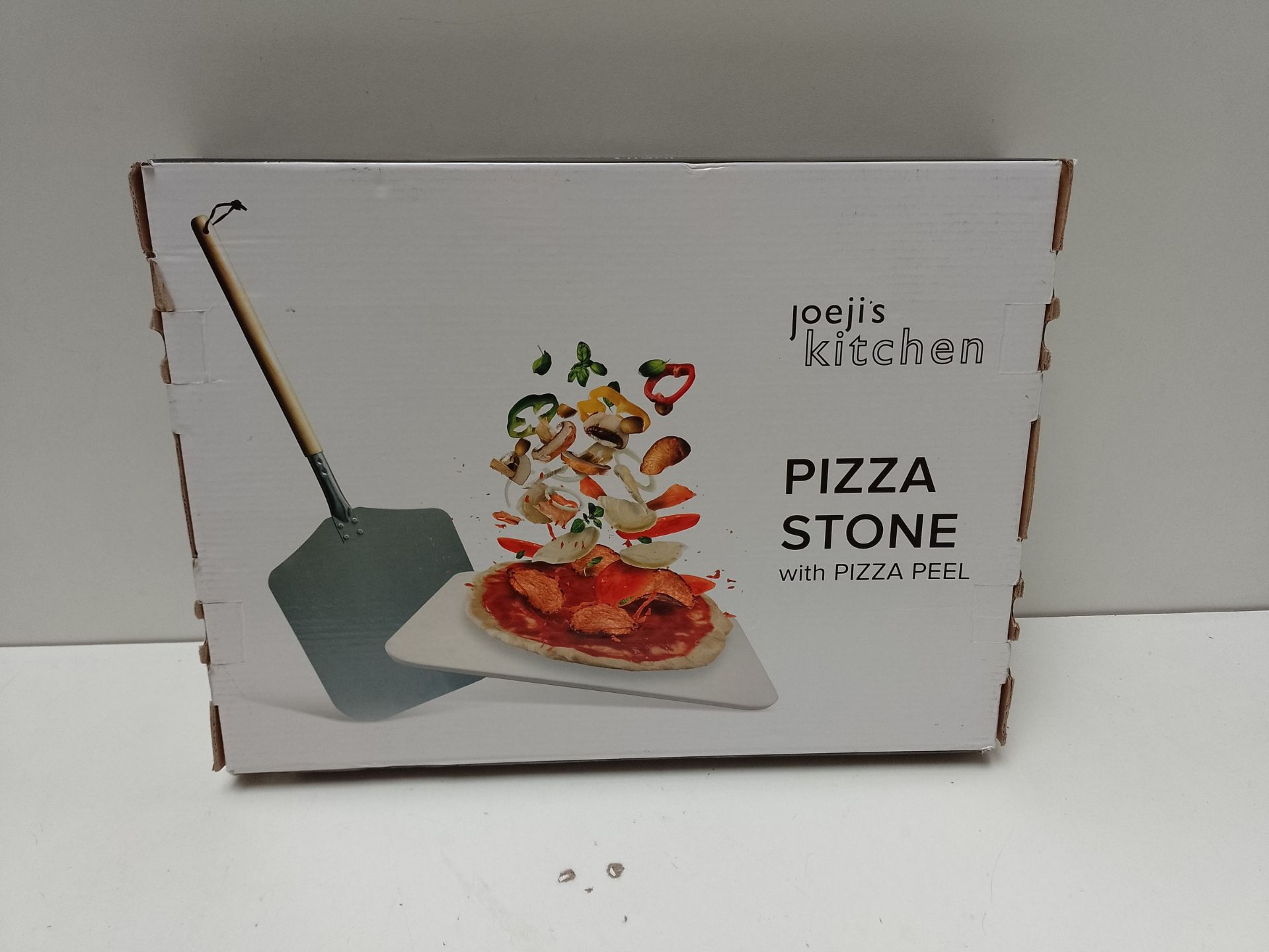 RRP £36.17 Joejis Pizza Stone & Peel Shovel Set - Image 2 of 2