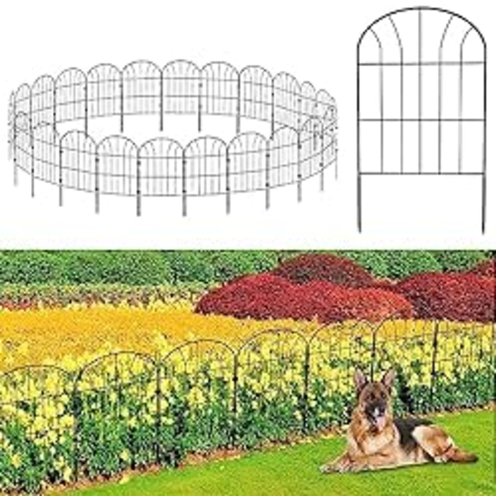 RRP £105.81 Decorative Garden Fence 25Pack