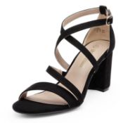 RRP £27.39 DREAM PAIRS Women's Ankle Strap Dress Heeled Sandals