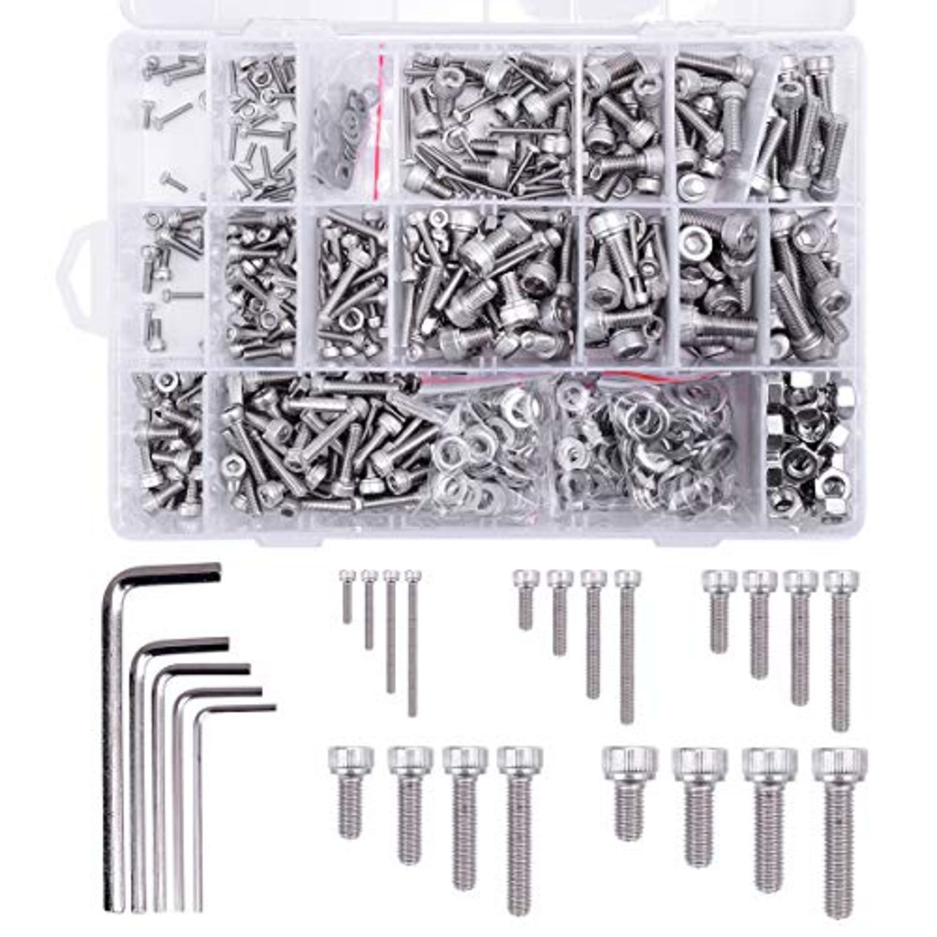 RRP £21.67 Loscrew M2 M3 M4 M5 M6(Total 960pcs)304 Stainless Steel