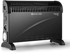 RRP £27.39 DONYER POWER Convector Radiator Heater 2000W Room Heating