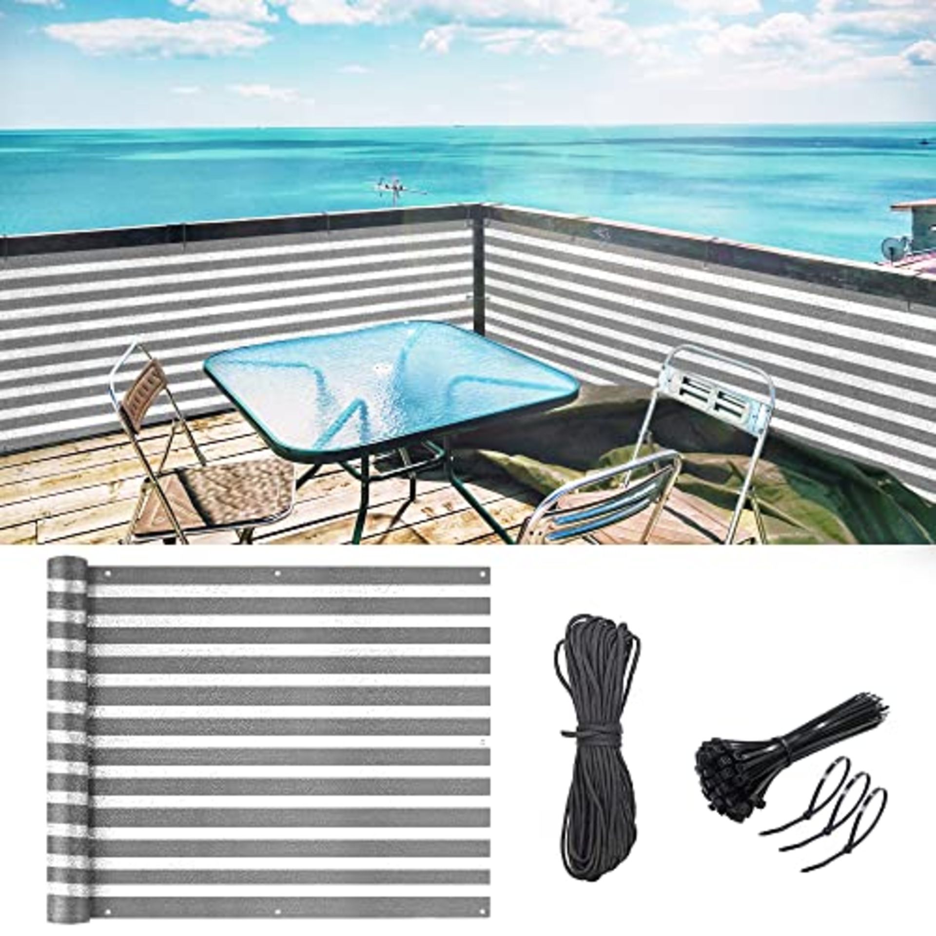 RRP £23.44 Balcony Privacy Screen Cover
