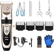 RRP £34.24 PANGU Dog Clippers Professional Pet Grooming Kit Low Noise