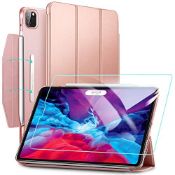 RRP £23.34 ESR Case for iPad Pro 12.9 (2020 & 2018) with Tempered-Glass Screen Protector