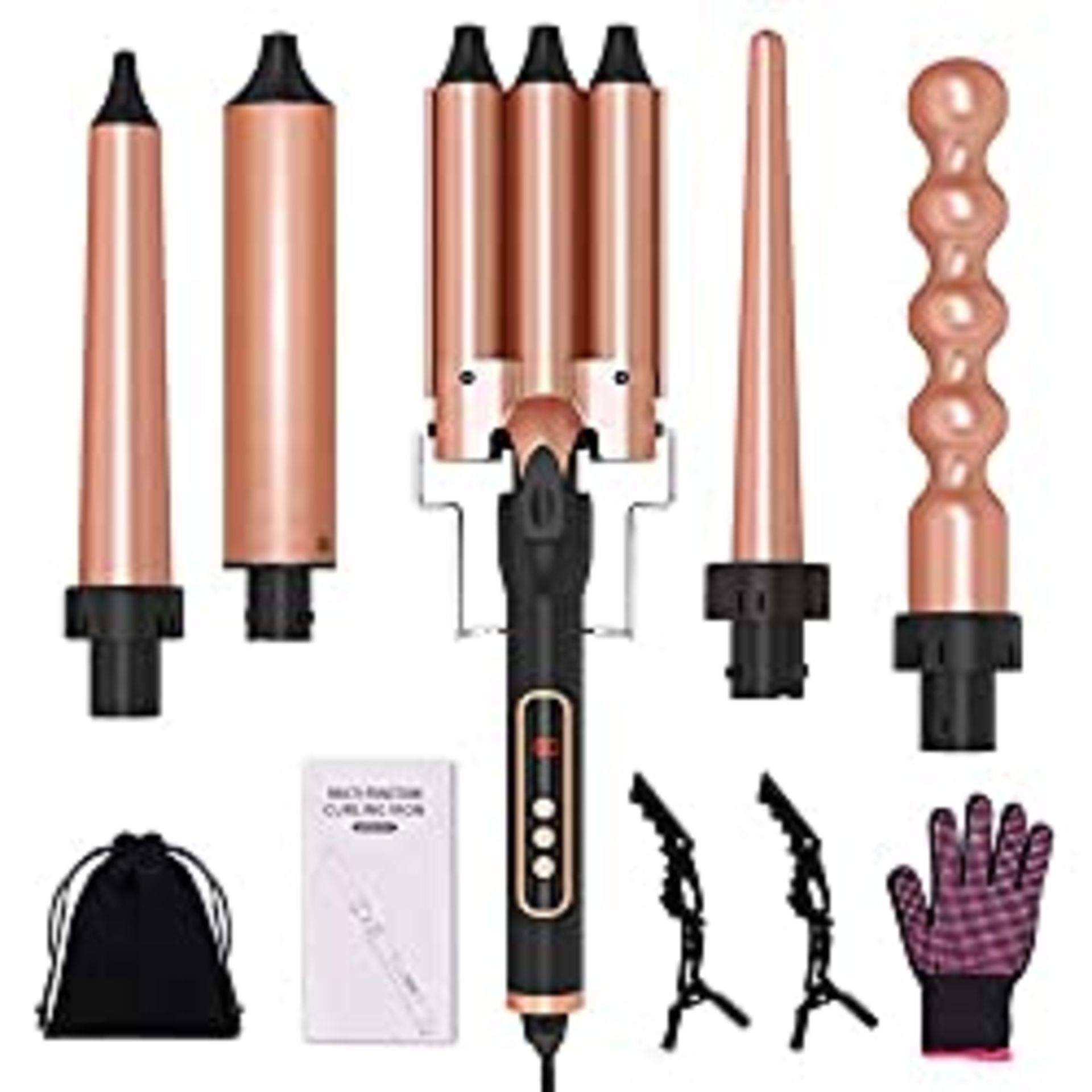 RRP £42.22 5 in 1 Hair Curling Iron Wand