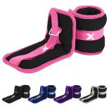 RRP £25.67 Xn8 Neoprene Ankle Weights Strap 0.5kg-3kg Pair Legs