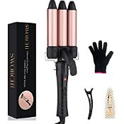 RRP £24.25 3 Barrel Hair Waver Curler Mermaid Hair Curling Wand