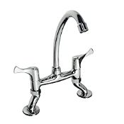 RRP £33.67 PHASAT Bridge Kitchen Taps 2 Hole