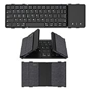 RRP £34.24 Bluetooth Keyboard Foldable with Touchpad