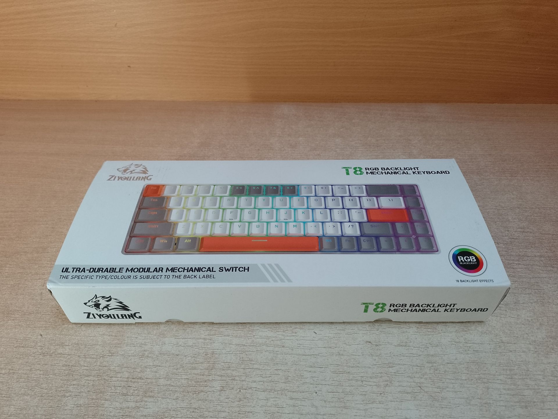 RRP £55.91 YINDIAO T8 60% Mechanical Gaming Keyboard - Image 2 of 2