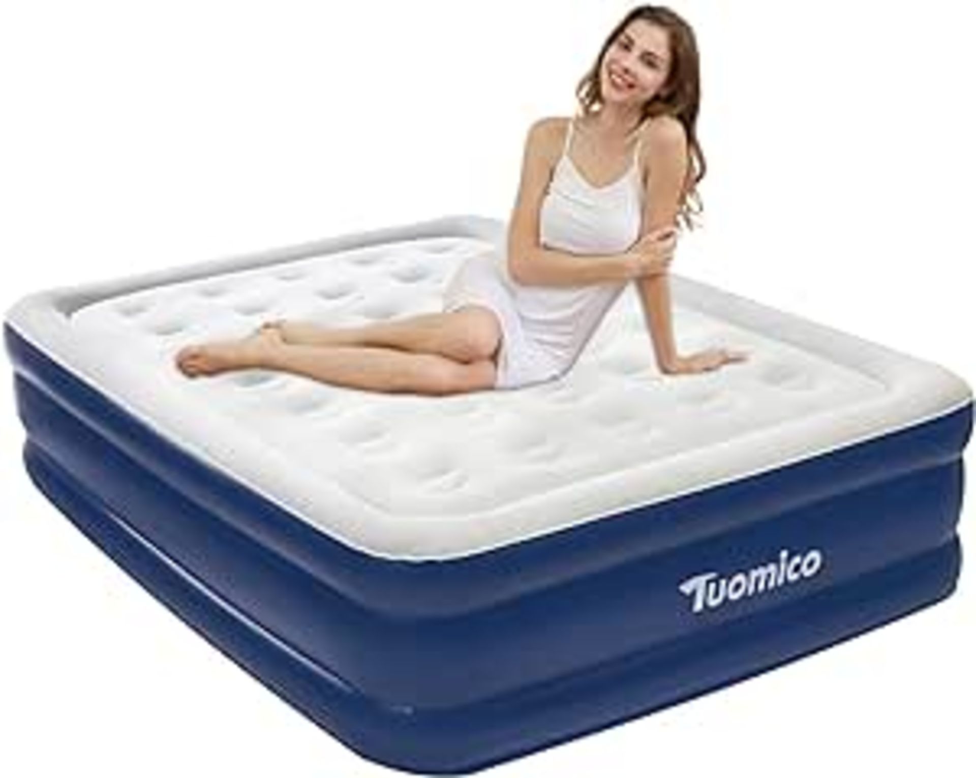 RRP £66.99 Tuomico Inflatable Air Mattress - Queen Size