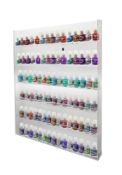 RRP £114.42 1 High Gloss Acrylic Wall Mounted 6 x 15 Nail Polish Rack Display ANPR23A-090