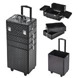 RRP £90.17 BTGGG 4 in 1 Makeup Trolley Professional Aluminum Rolling