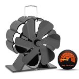 RRP £32.37 6 Blades Stove Fan Heat Powered