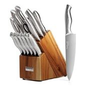 RRP £57.07 nuovva Kitchen Knife Block Set 14-Piece Knife Set