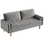 RRP £242.59 Vesgantti Grey Velvet Sofa