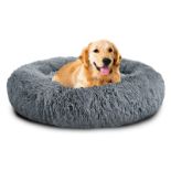 RRP £64.03 Mirkoo Dog Beds Calming Donut Pet Bed Washable Anti Anxiety Faux Fur Pet Bed
