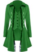 RRP £22.82 Sangdut Women's Medieval Victorian Steampunk Button Corset Tailcoat Jacket