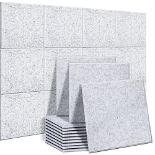RRP £54.66 Ohuhu Sound Proofing Panels 24 Pack with Double Sided Tape